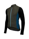 Skyline Fleece-lined Thermal Long Sleeve Jersey - Olive Black