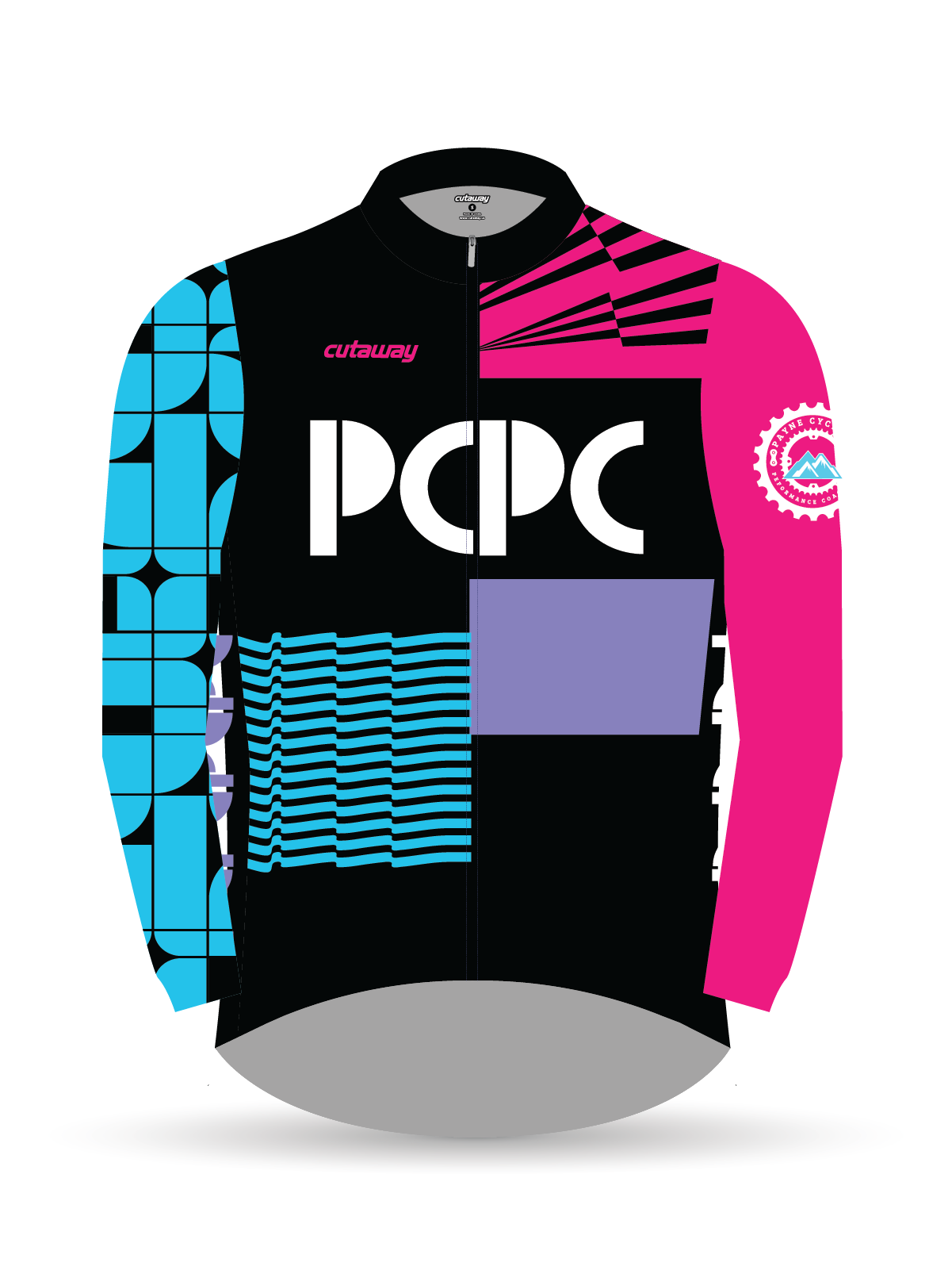 PCPC Brushed Fleece Race Long Sleeve Jersey - BLACK