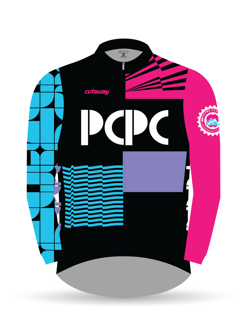 PCPC Brushed Fleece Race Long Sleeve Jersey - BLACK