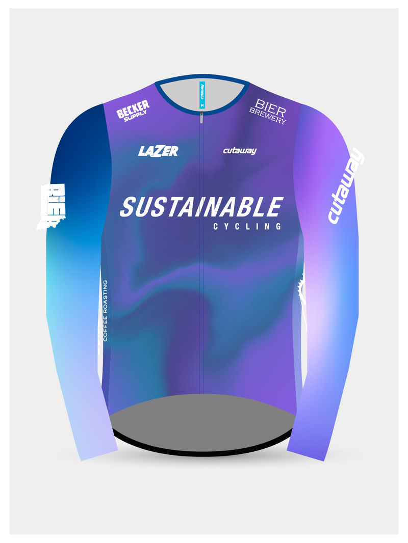 Sustainable Cycling Fleece Lined Jersey