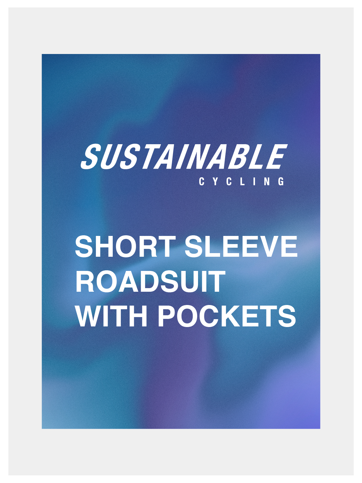 Sustainable Cycling SS Roadsuit with pockets