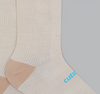 The Cutaway Sock - Crema Neon