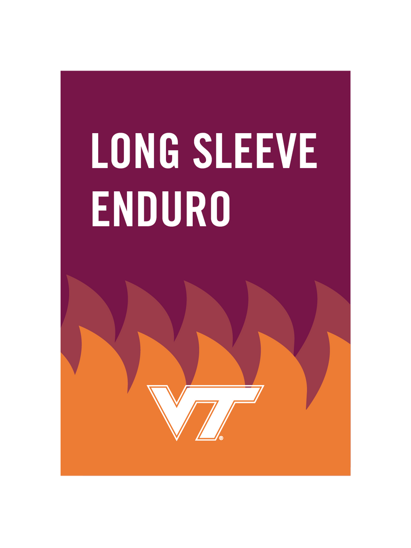 Virginia Tech Long Sleeve Enduro Jersey