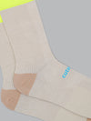 The Cutaway Sock - Crema Neon