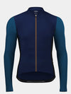 Skyline Fleece-lined Thermal Long Sleeve Jersey - Navy Indigo