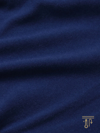 Skyline Fleece-lined Thermal Long Sleeve Jersey - Navy Indigo