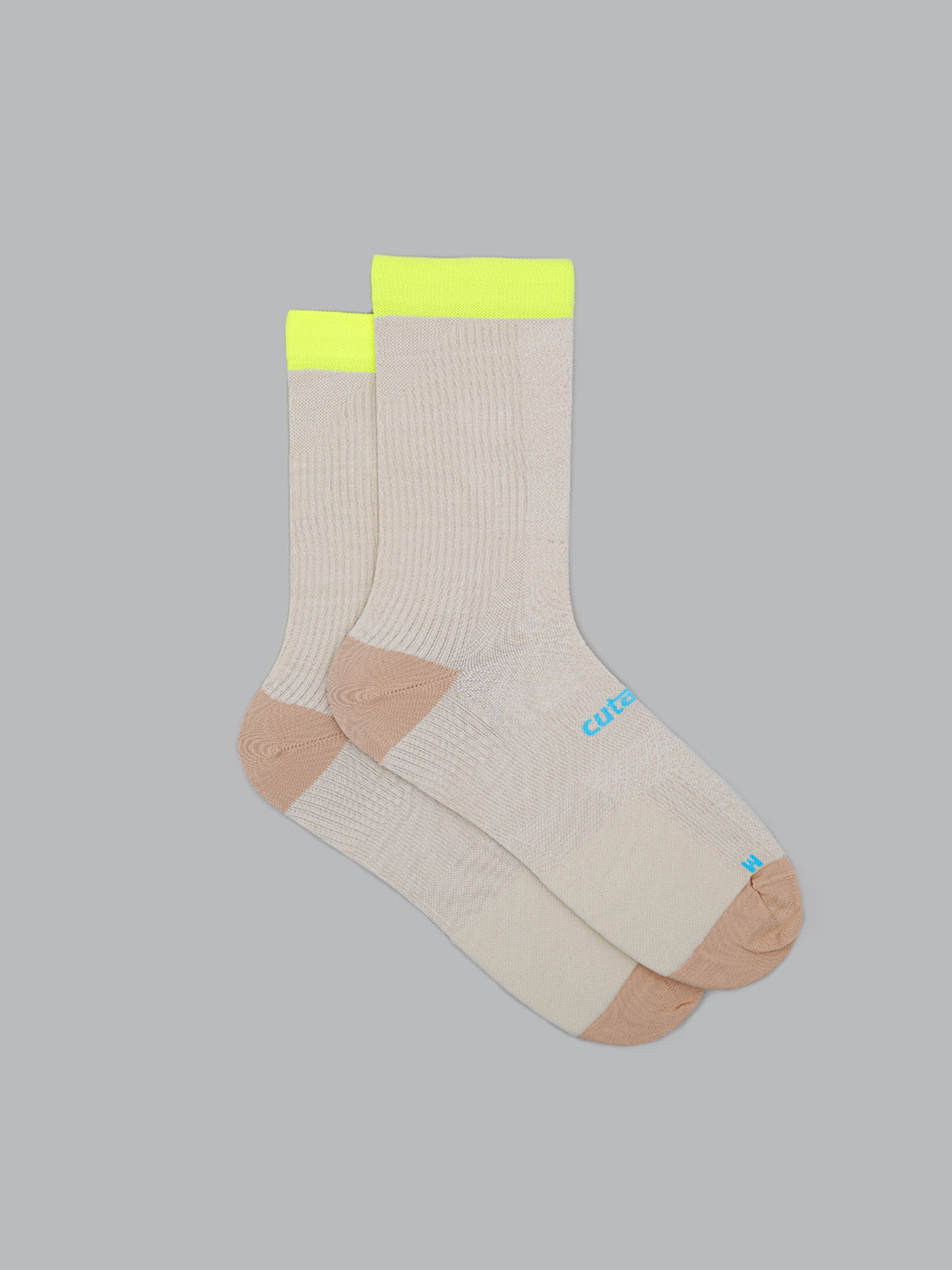 The Cutaway Sock - Crema Neon