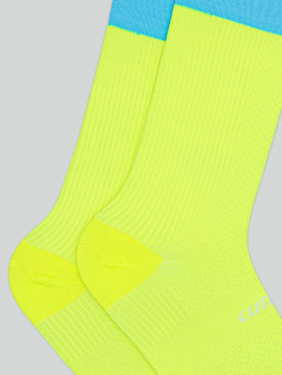 The Cutaway Sock - Neon Turquesa - CRC